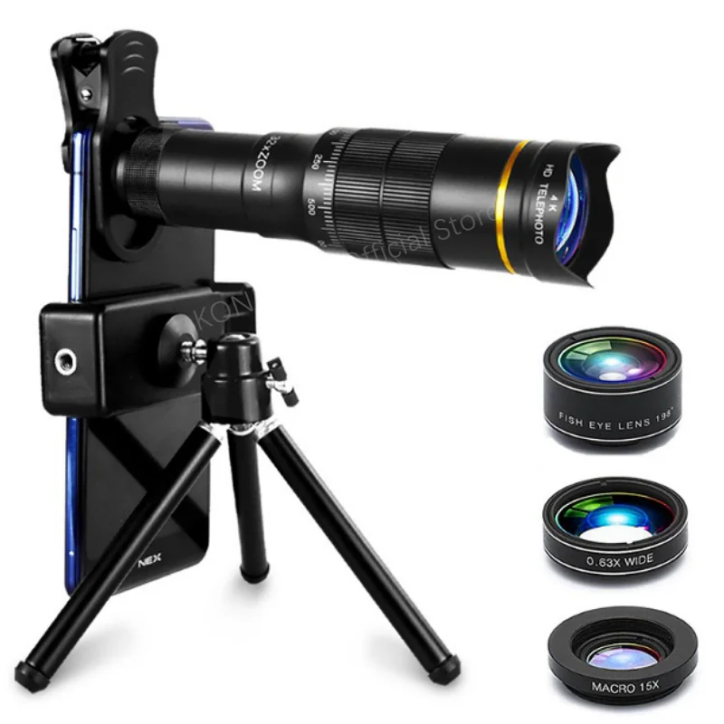 

32X High-power Monocular Telescope Professional High-definition Zoom Mobile Lens Camping Travel Mobile Telephoto Lens