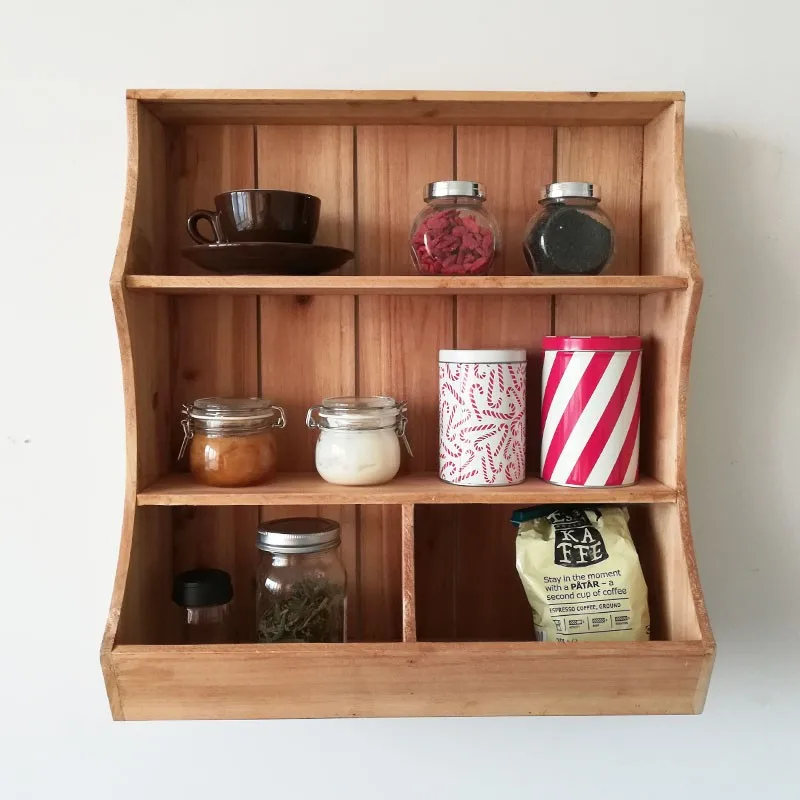 

Настенная полка из цельного дерева для кухни, плавающие полки для столовой, органайзер для прихожей, стойка для кружки, держатель для чашки, домашний декор