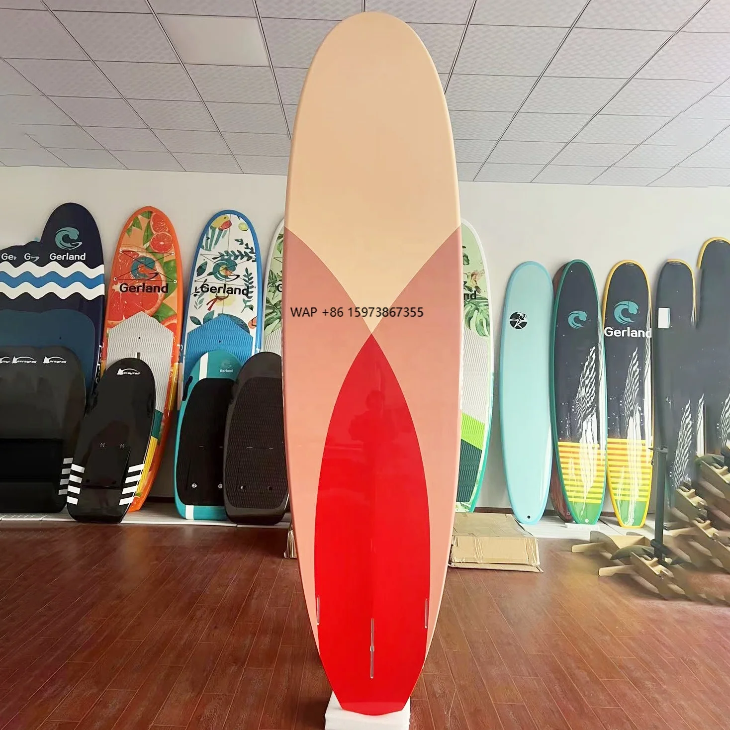 

EPS Epoxy Resin Fiber Glass SUP Paddle Board Customize Stand up Paddle Board Surfboard