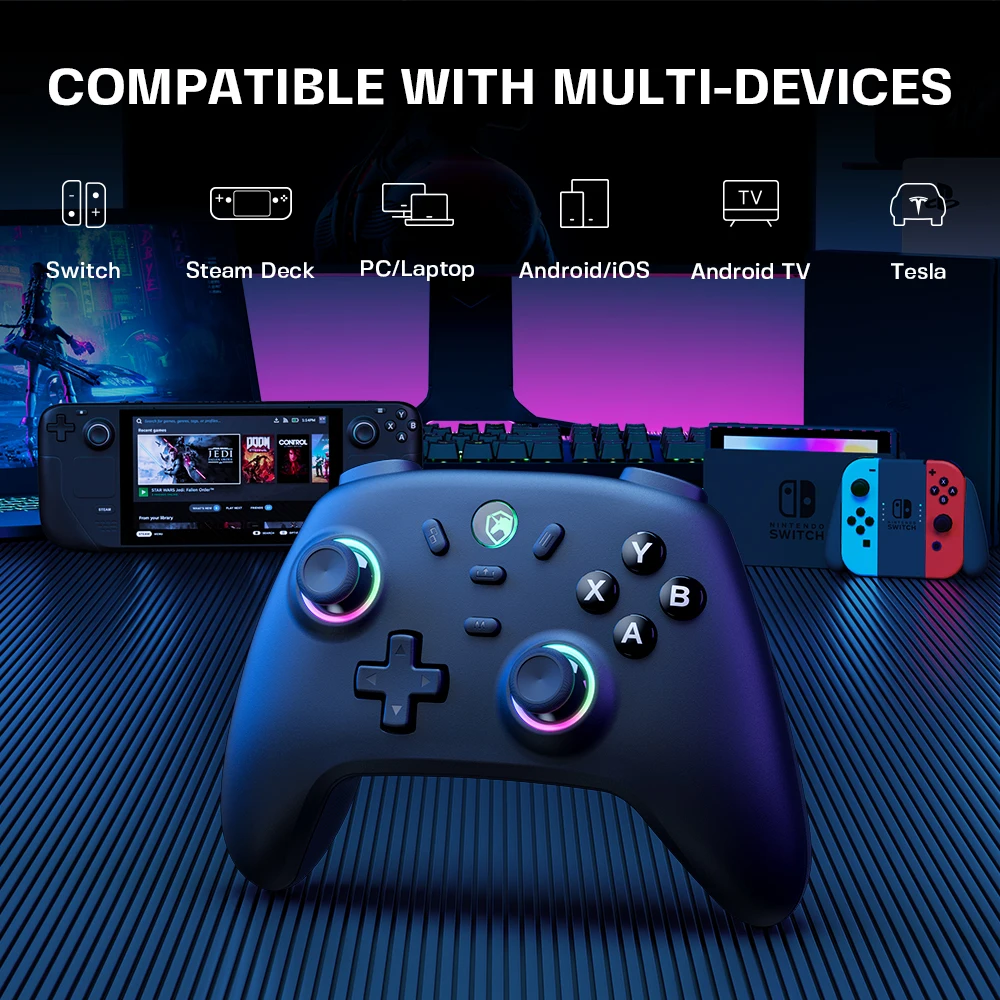 

Беспроводной игровой контроллер для ПК/Switch2 — джойстик с эффектом Холла, 1000 Гц