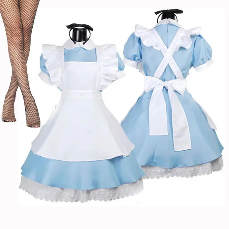 

A Loving Family Adult Women In Wonderland Alice Dress Maid Cosplay Costume Halloween Carnival Costumes 2025 New