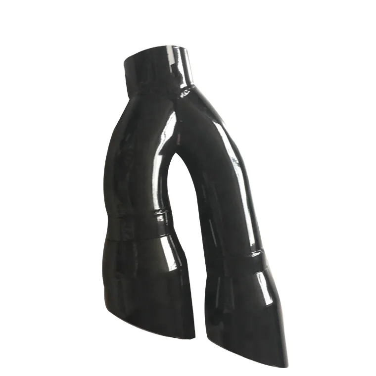 

Black Coated 4" Dual Double Wall Sideways Exhaust Tip