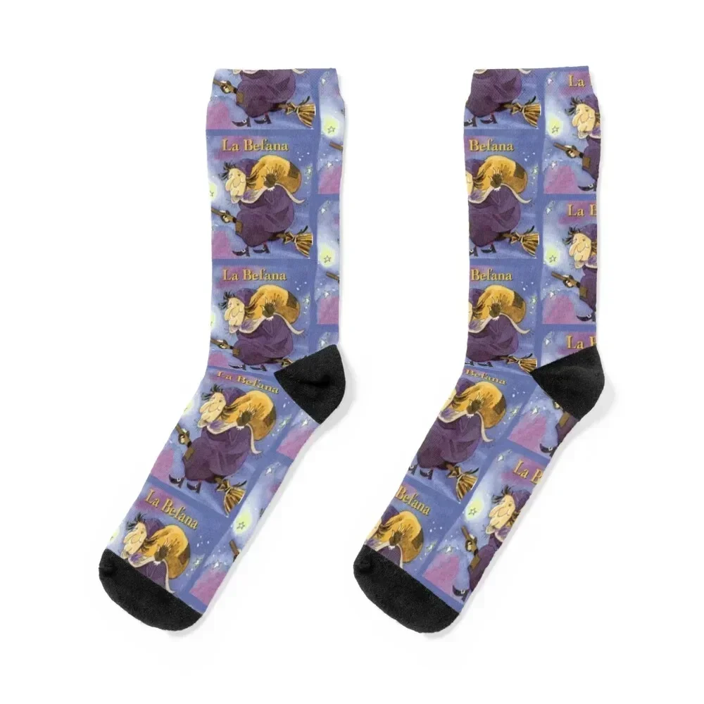 

The Befana 2 Socks floral hiking Antiskid soccer bright garter Socks Ladies Men's