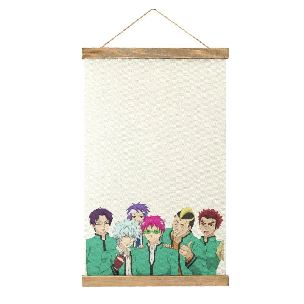 Canvas Hanging Picture Saiki K Friend Group For Sale Hot Sale Funny Novelty Picture Hotel Picture Hanging  Style Hang Pictures