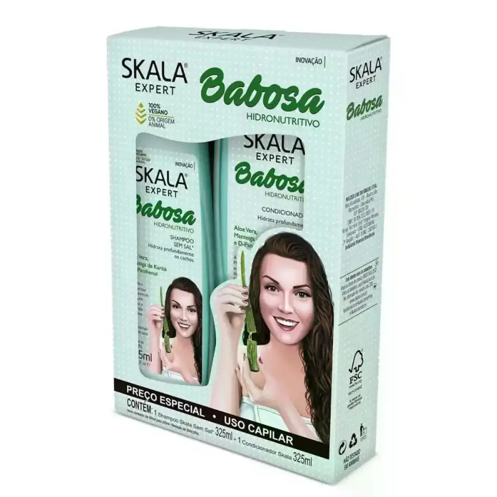 Babosa Shampoo + Conditioner 650Ml Skala