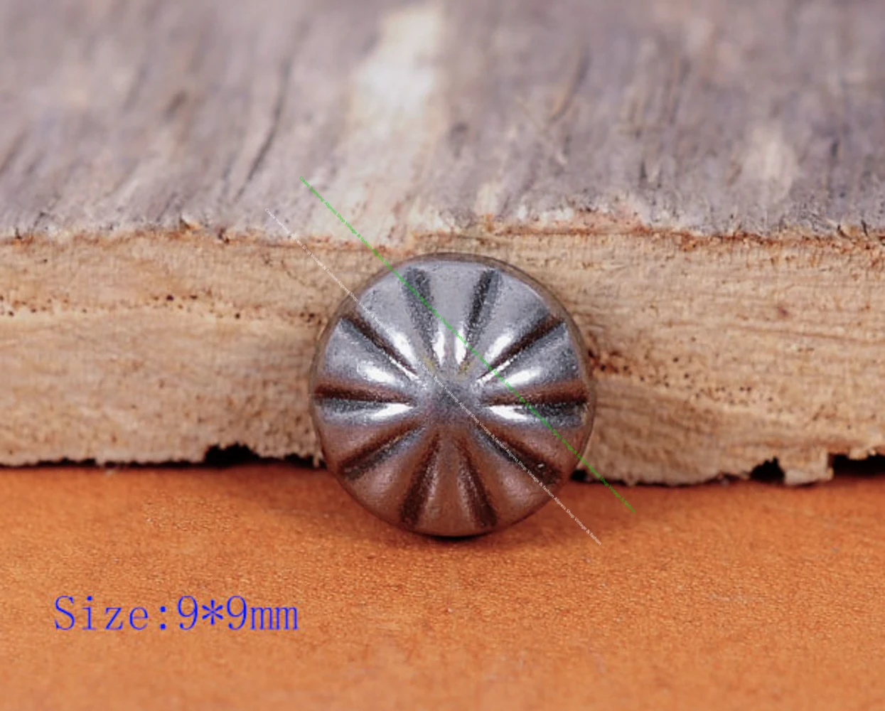 9mm Retro Silver Metal Flowers Rivet Studs Snap Leathercraft Conchos Decorative