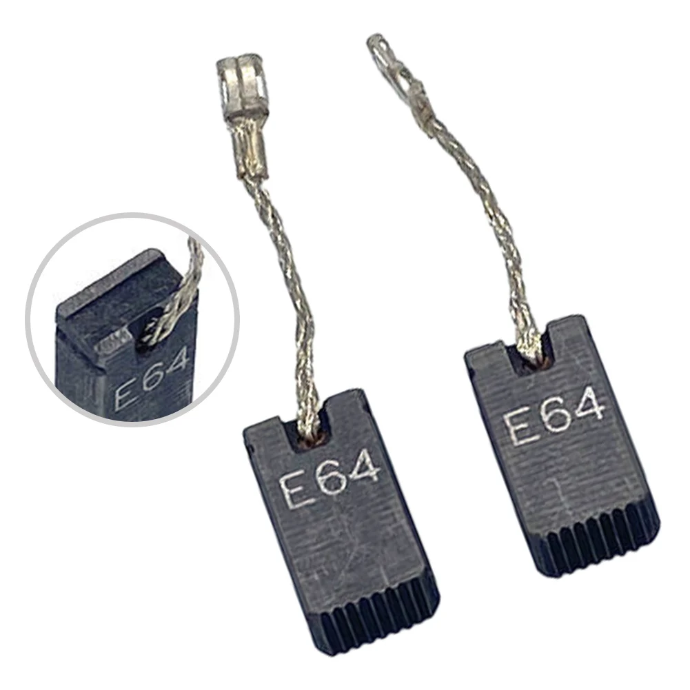 2 шт. сменные угольные щетки с кабелями и кольцевыми наконечниками для Bosch GWS PWS PKS GKS GWS 1000 1100 1607014176   Деталь инструмента