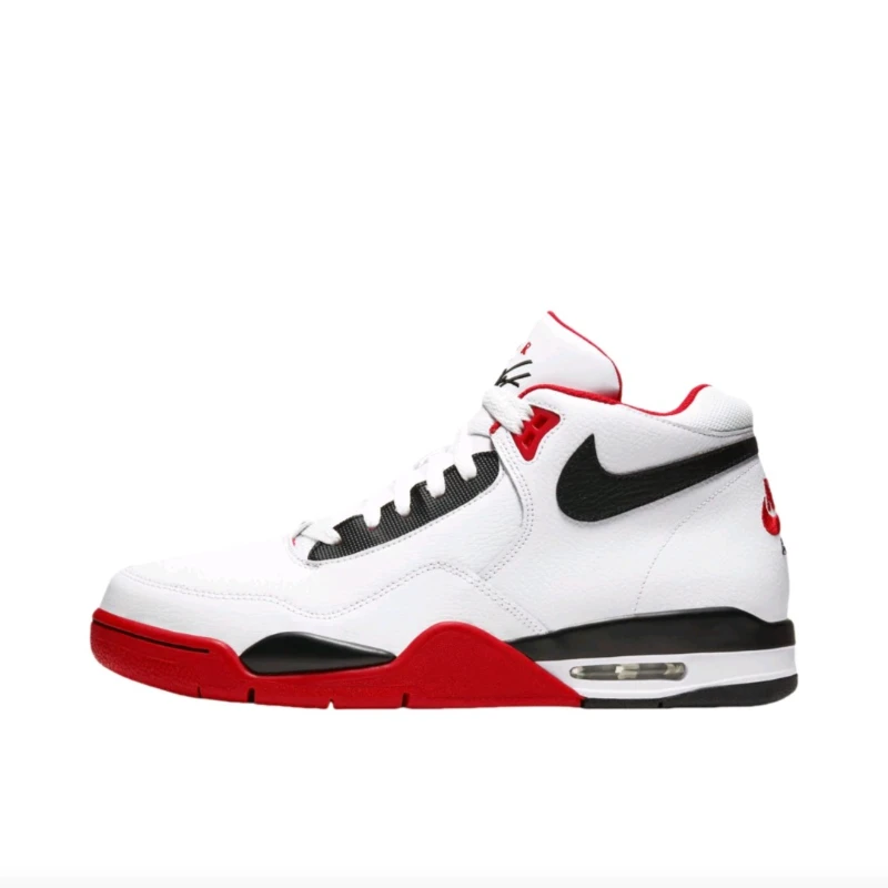 

Nike Flight Legacy Men's Running Shoes, Impact Resistance Basketball Shoes, Comfortable Sneakers, White/Red/Black