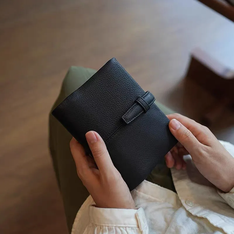 A7 Size Rings Planner 6 loose leaf binder Rings Vegetable Tanned Leather Notebooks Organizer Diary Journal