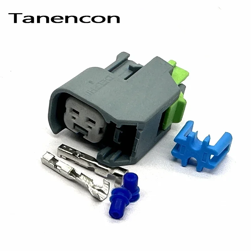 1 Set 2 Pin Car 1.5 mm EV6 Female Auto Fuel Line Quick Injector Connector Plug 15423276 for Buick Chevrolet