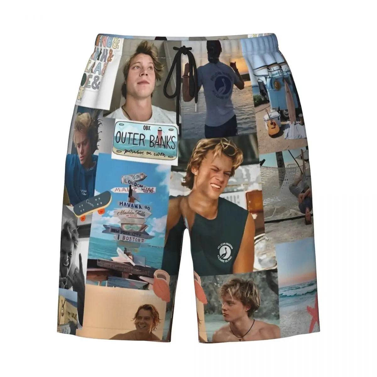 Jj Maybank رياضة السراويل الصيف رودي بانكو صور الكولاج عادية شورتات للبحر الرجال تشغيل تصفح سريع جاف مخصص السباحة جذوع