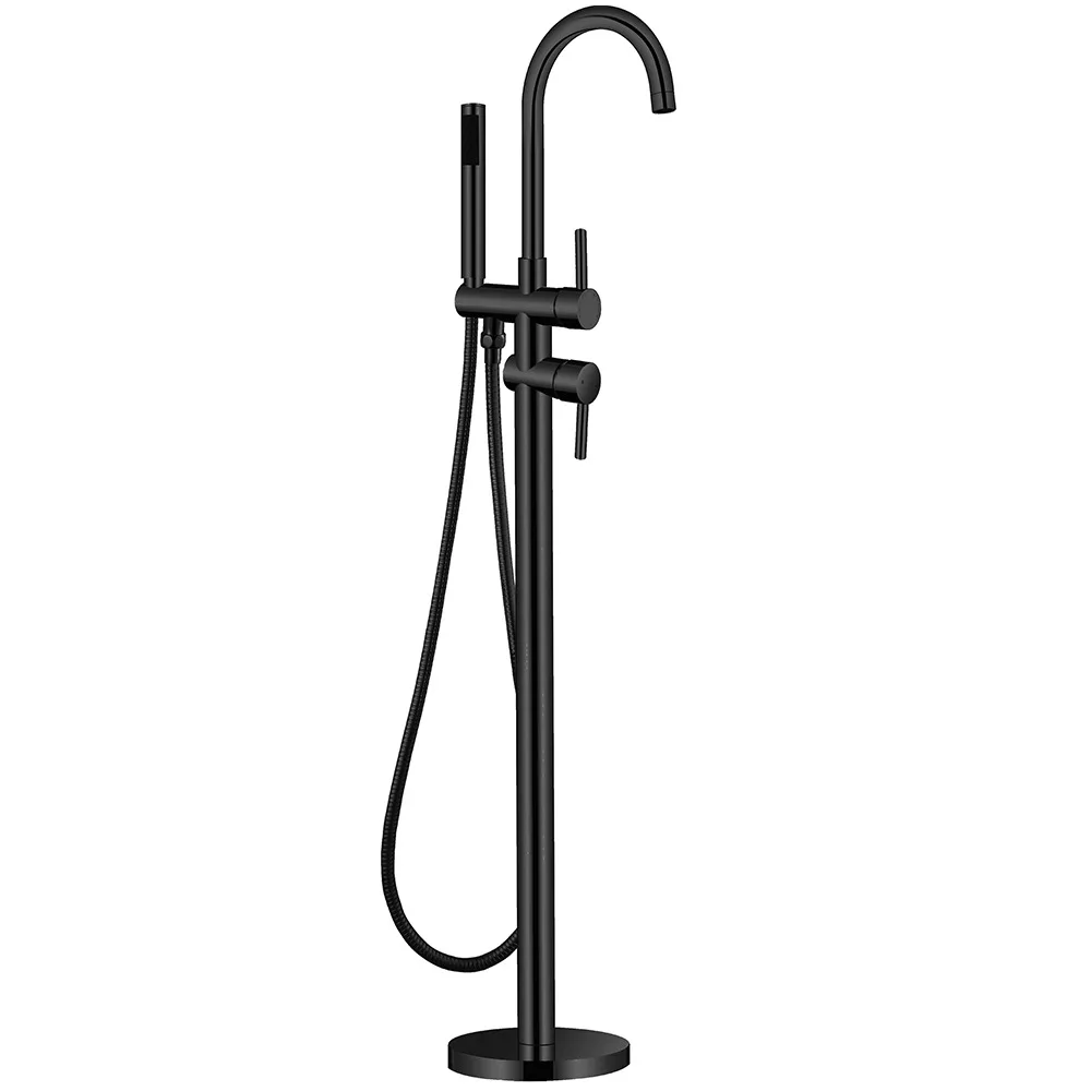 Bathroom Accessories, Bathroom Hot and Cold Floor Standing Faucet, Mixing Valve