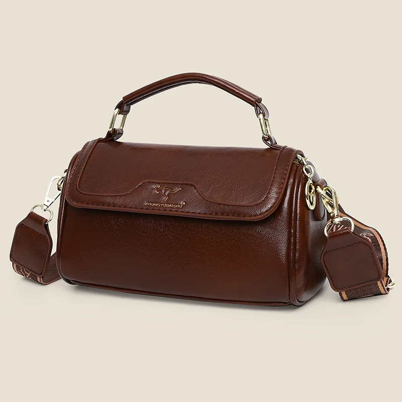 

Luxury Designer Shoulder Messenger Bag High Quality Leather Handbag Women Crossbody Sac Female Tote Bags Durable Purse 2025 New