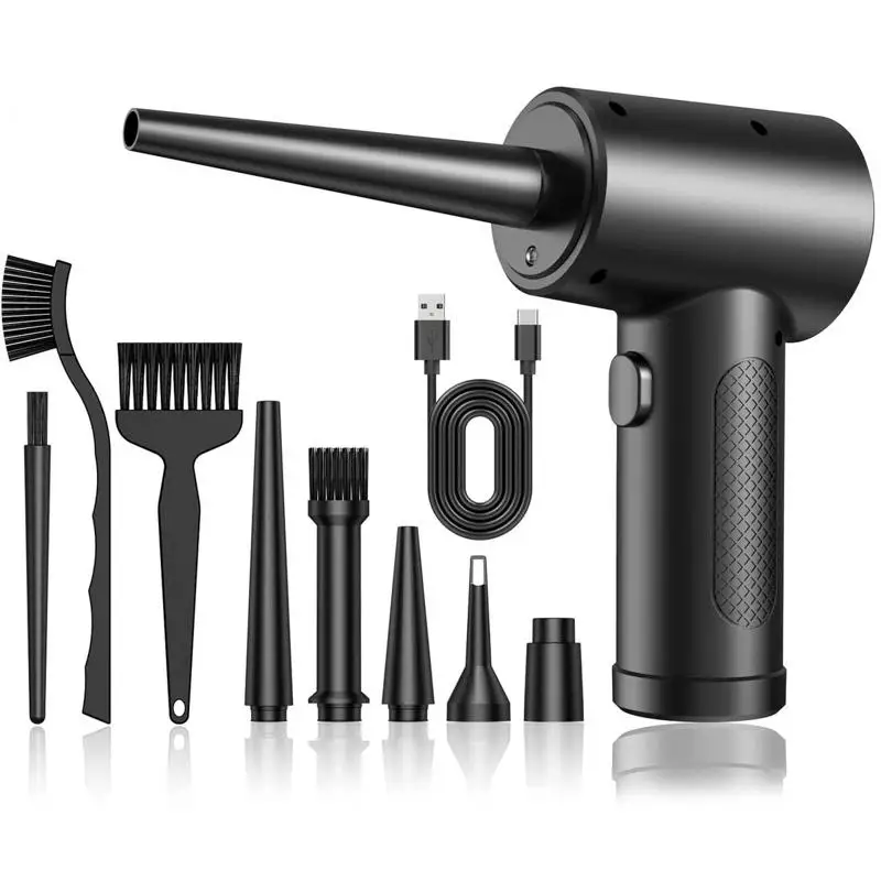 Cordless Dust Blower, PC Keyboard Cleaning Gun, Mini Vacuum Car Detailing Plant Drying Tool
