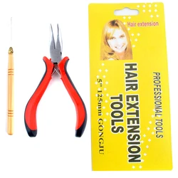 Pliers and Pulling Needle Hair Extensions Pliers Professional Hair Extension Tools
