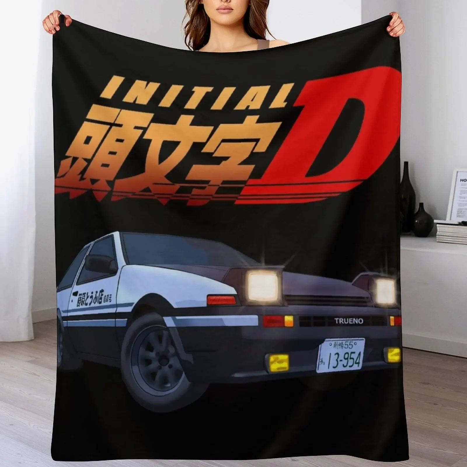 Initial D Throw Blanket halloween Luxury Designer Blankets