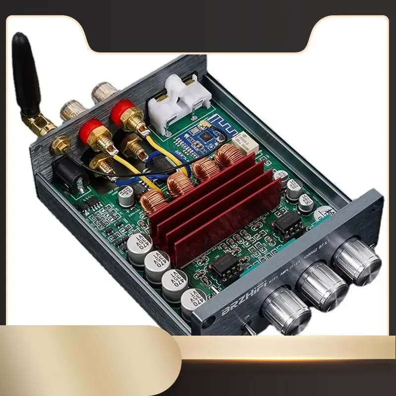 

BRZHIFI HIFI TPA3116 Bluetooth 5.3 Цифровой усилитель мощности 100 Вт + 100 Вт Стерео аудио усилитель для динамиков 3-10 дюймов Простая в использовании вилка стандарта США