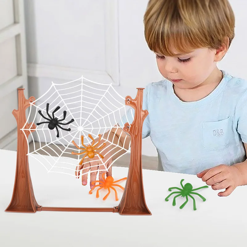 Family Party Bouncing Spider Desktop Board Games Kids Adult Entertainment Game Children\'s Table Spider Web Birthday Gifts Toy