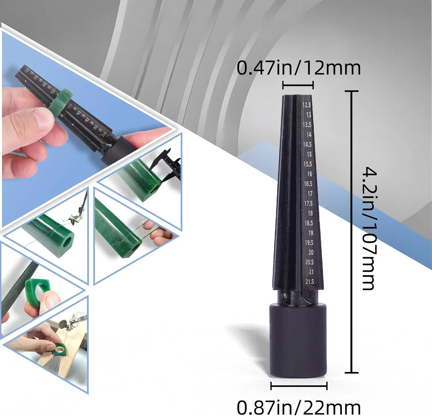PHYHOO Complete Wax Ring Making Kit Carving Tools Tube Molds Ring Saw Blades Sizer and Jewelry Casting Supplies - view 6