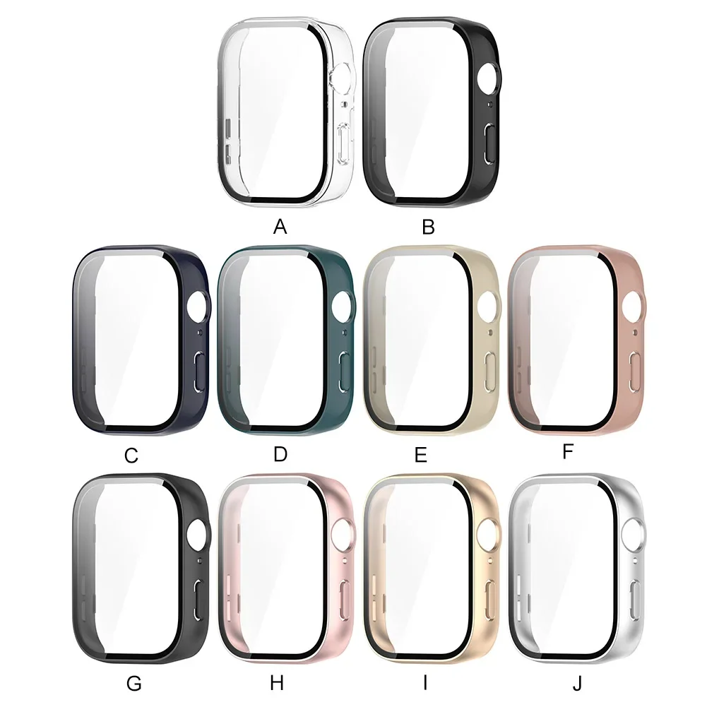 Custodia per orologio per PC con protezione per schermo per orologio in vetro temperato Cornice antigraffio a copertura totale compatibile con Huawei Watch Fit 3