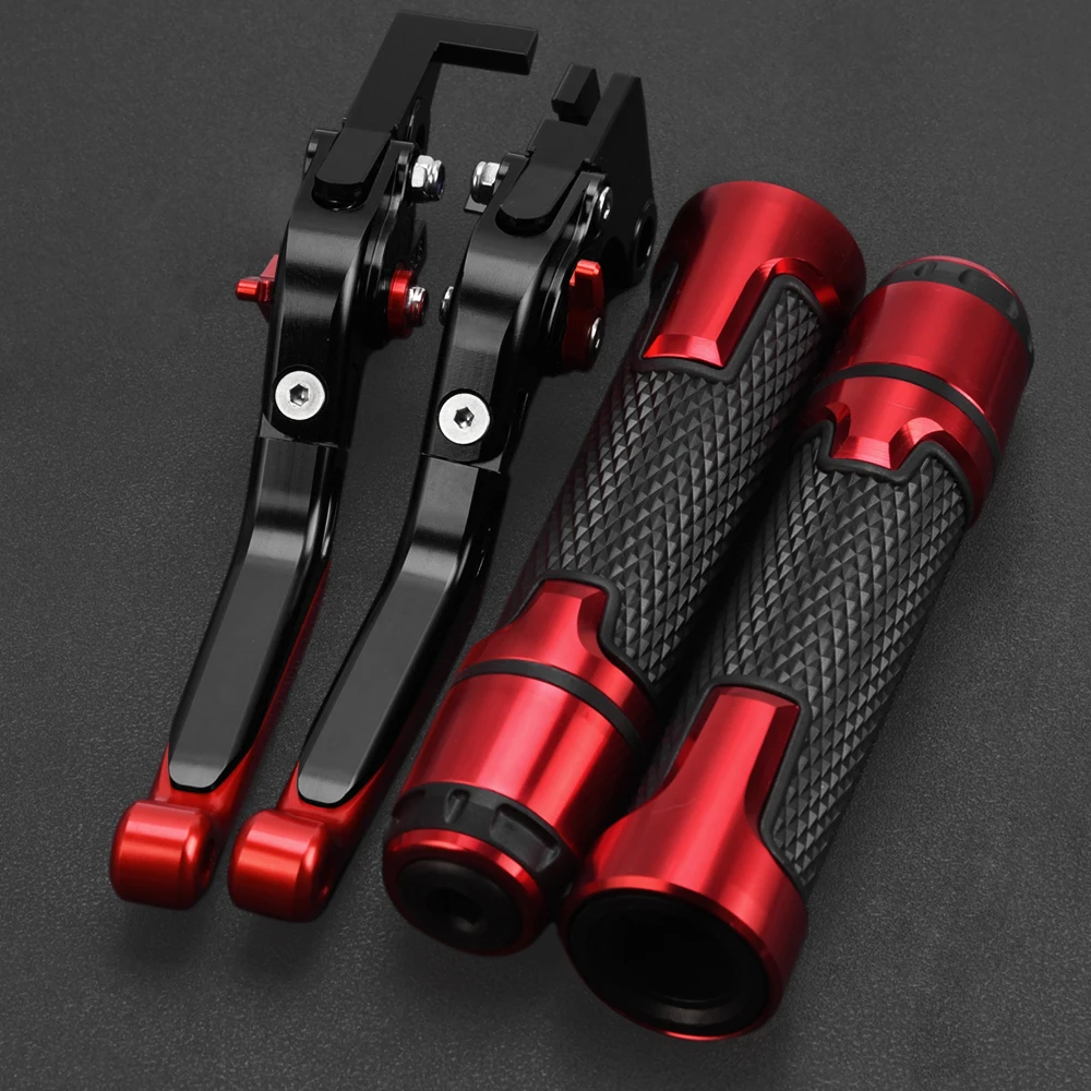 For Ducati DesertX Desert X DESERTX 2022 2023 Motorcycle Folding Brake Clutch Levers & 7/'' 22MM Hand Handle bar Handlebar grips