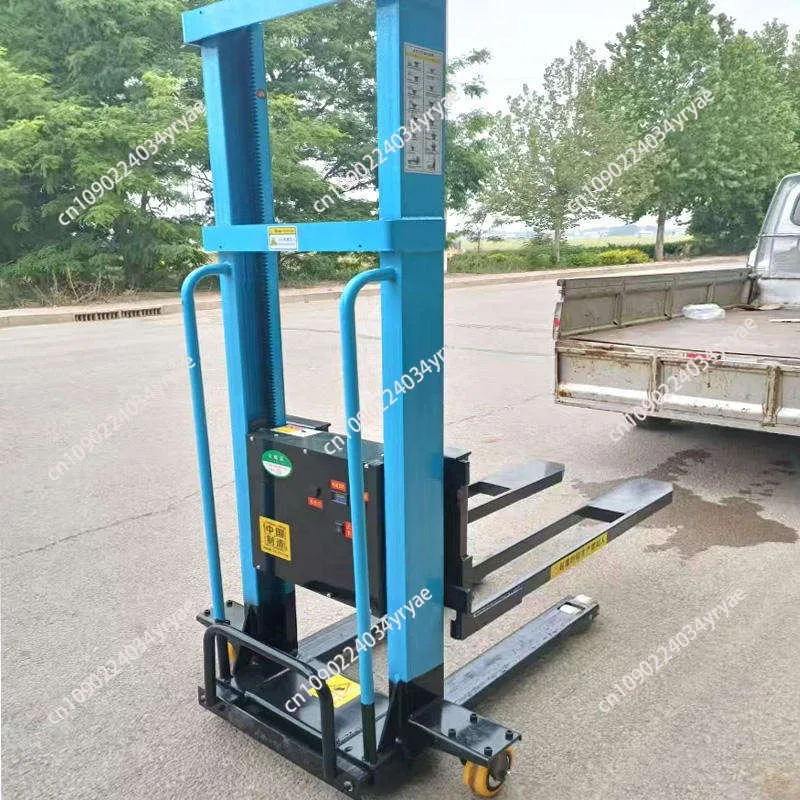 Hot Selling Product in 2026-Remote Control Electric Pallet Stacker, 1 Ton Load Capacity, Truck-Mounted Forklift,Forklift Stacker