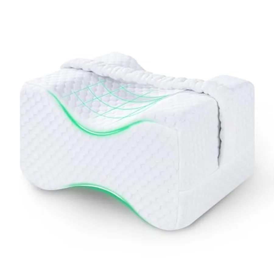 

Knee Pillow for Side Sleepers - Between Legs Pillow for Side Sleeping, Back and Sciatica Pain Relief, Joints and Hip, Charcoal
