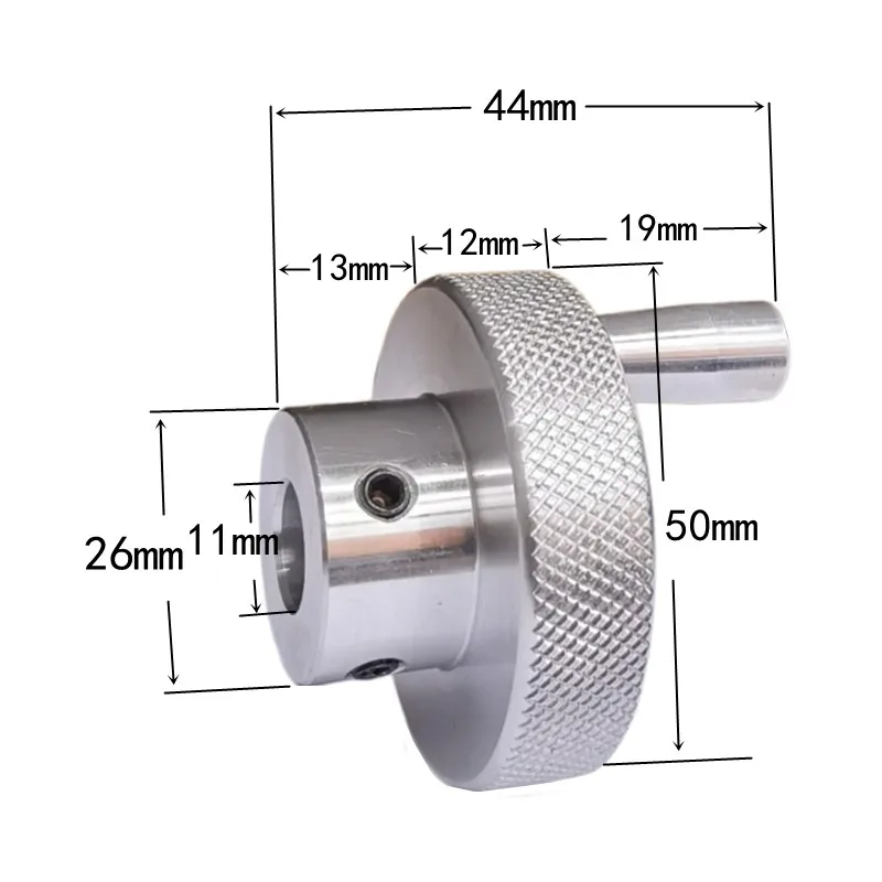 1Pcs Aluminum Alloy Mini Handwheel For Lathe/Miller Outer Dia 30mm 40mm 50mm 60mm Hand Wheel Bore 5/6/7/8/10/11/12/13/14/16/18mm