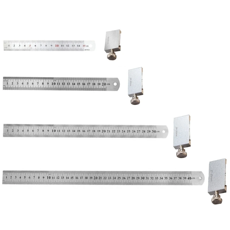 

Маркировочная линейка H4GE 15/20/30/40 см с скользящим стопором, алюминиевый маркировочный калибр для деревообработки