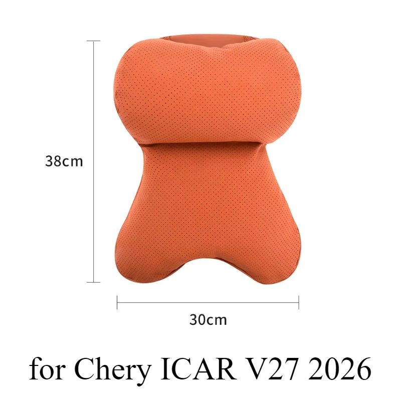 

Кожаная подушка-подголовник для автомобильного сиденья, универсальная, для защиты шеи, мягкая и пушистая, для Chery ICAR V27 2026