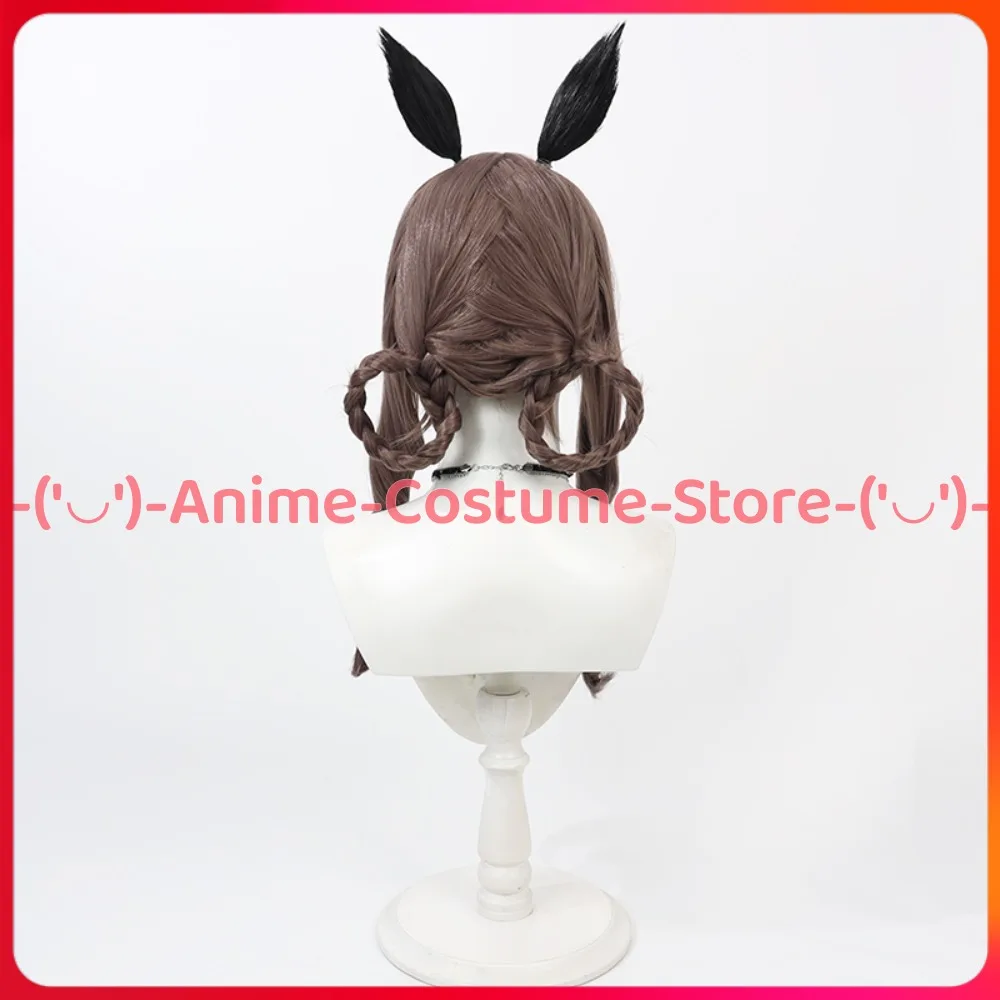 Uma Musume Pretty Derby Gentildonna Cosplay peluca con cola Anime personaje del juego Halloween carnaval fiesta disfraz pelucas