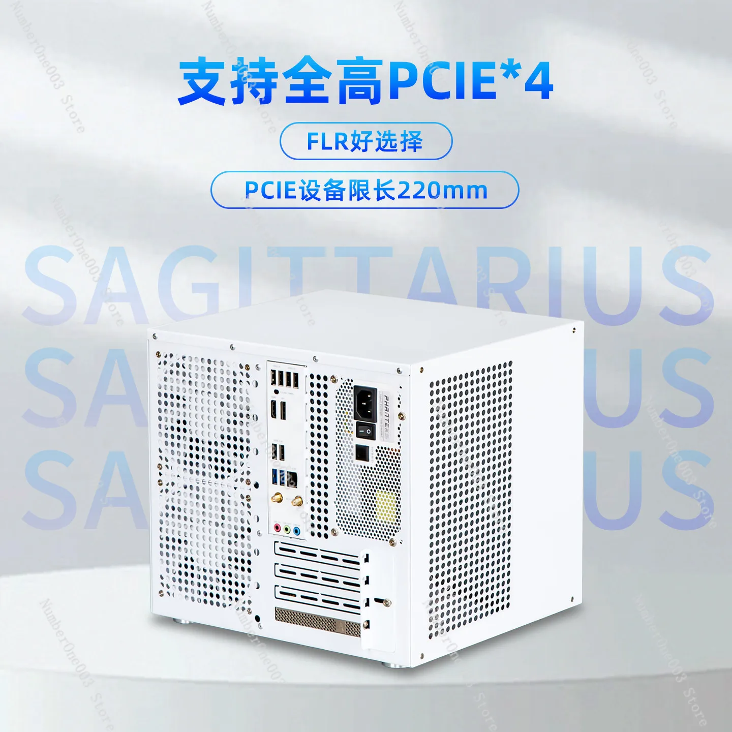 Sagittarius 8-bay Nas Chassis with Backplane Atx Large Power Supply Matx Motherboard Full Height Pcie