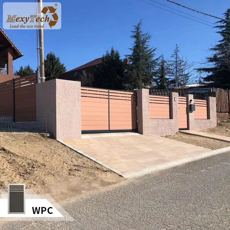 السياج الخارجي Wpc بوابات الأسوار بوابة متأرجحة أوتوماتيكية #4