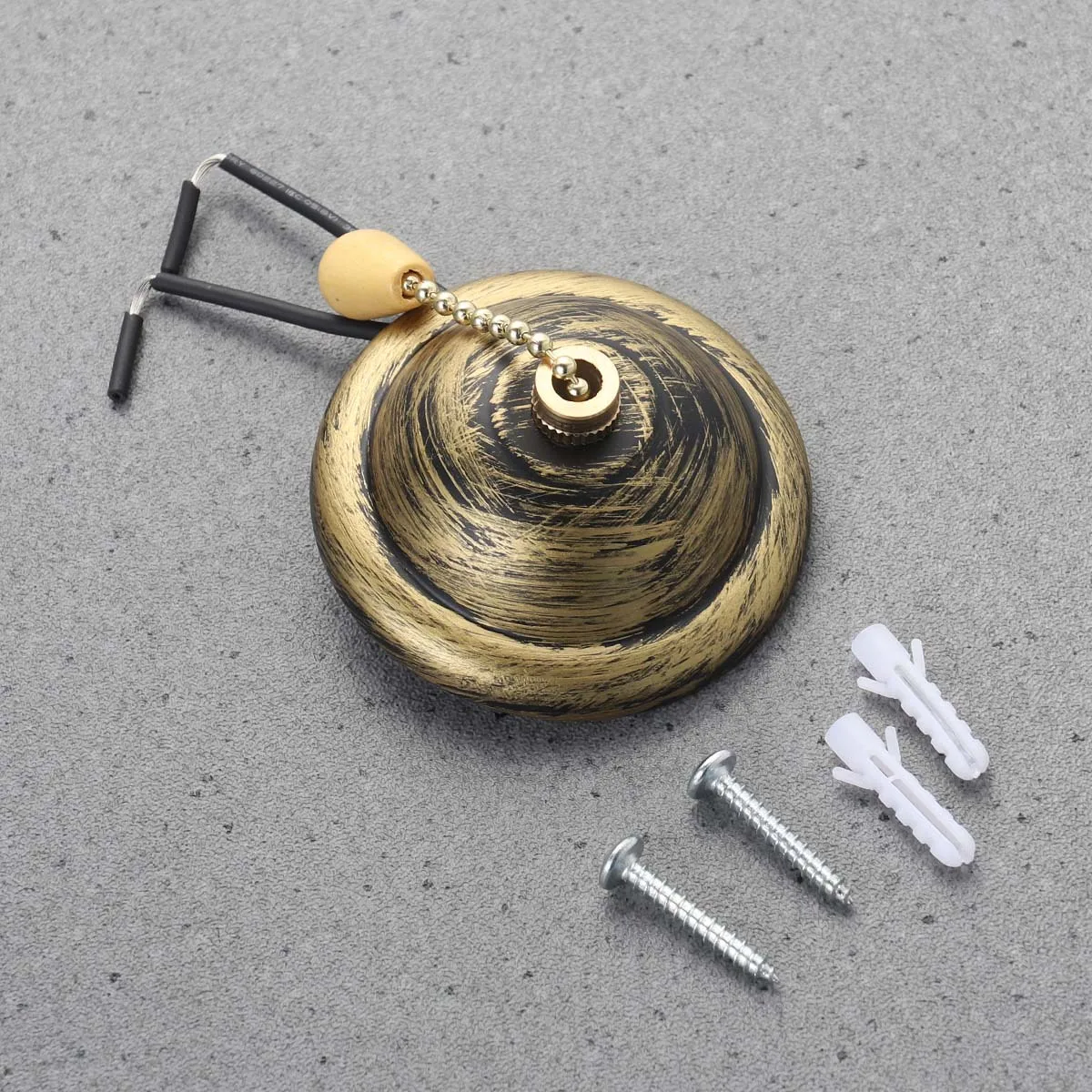 

Golden Pull Chain Switch For Ceiling Fan Light Iron Vintage Replacement Rope Extender Durable Ceiling Light Pull Chain Set