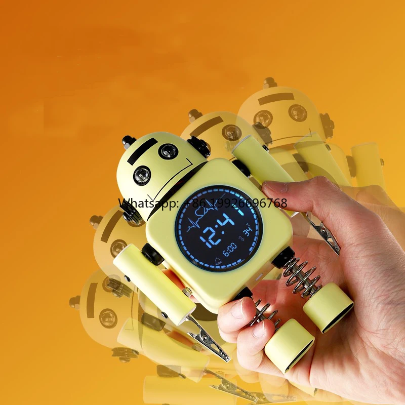 

New Electronic Robot Sunrise Alarm Clock for Students with Smart Desktop Clock Boys and Girls Children's Bedroom Bedside Clock m