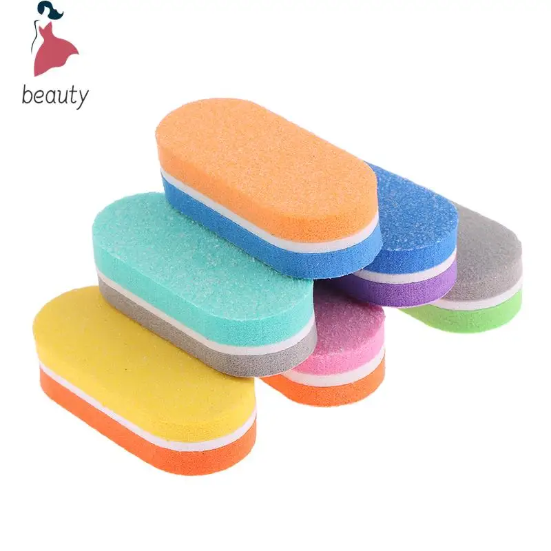 

10Pcs Double Color Mini Nail Sponge File Buffer Block Buffing Sanding File Pedicure Manicure Tool Gel Suplies Accessories