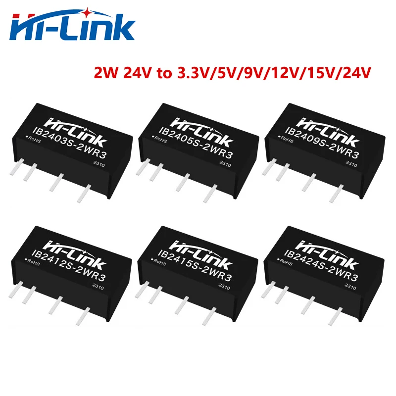 Hi-Link 10pcs New Hot DC DC Power Supply Module IB0505S-2WR3 IB0512S-2WR3 IB1212S-2WR3 IB2405S-2WR3 IB2409S-2WR3 IB2412S-2WR3