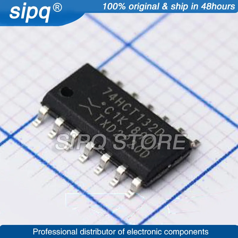 

100PCS/LOT 74HCT132D,653 74HCT132D SOIC-14 GATE Brand New and Original In Stock Authentic Product