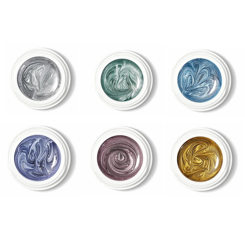 5g Super-Bright Metallic Painting Liner Gel Polish Silver Gold Mirror Gel Nail Polish Semi Permanent UV Nail Art Vernis Salon