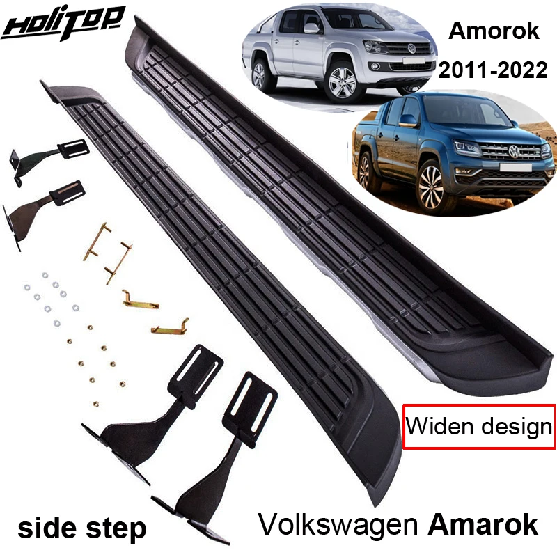 

side step nerf bar running board for VW Volkswagen Amarok 2011-2022,original model,free drill hole,ISO9001 quality,load 250kg