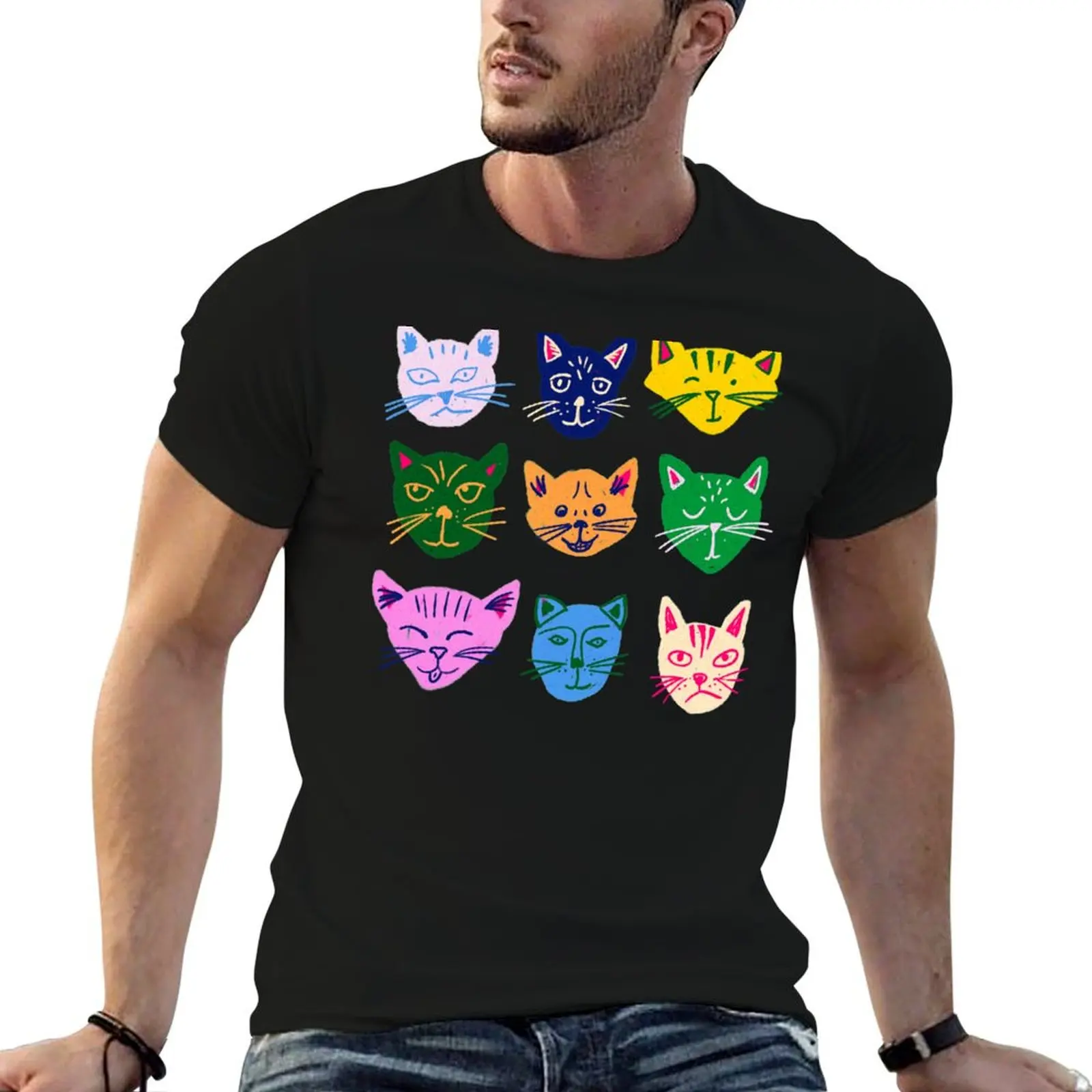 Caturday Vibes T-Shirt t shirts cotton 100% man t shirt designer cotton t shirts man 100% T-shirt