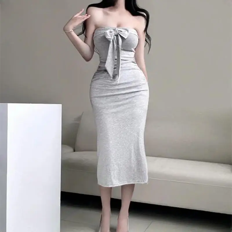 

Новая женская длинная юбка-миди в корейском стиле с плиссировкой, приталенная, однотонная, от Dongda Gate