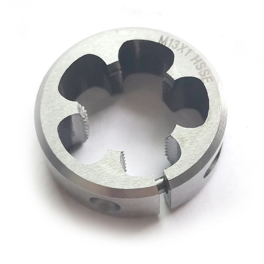 HSSE Metric thread Split Die M13 Fine Thread Adjustable Round dies HSS-CO M13X1.5 M13X1 M13X0.75 M13X0.5 for stainless steel