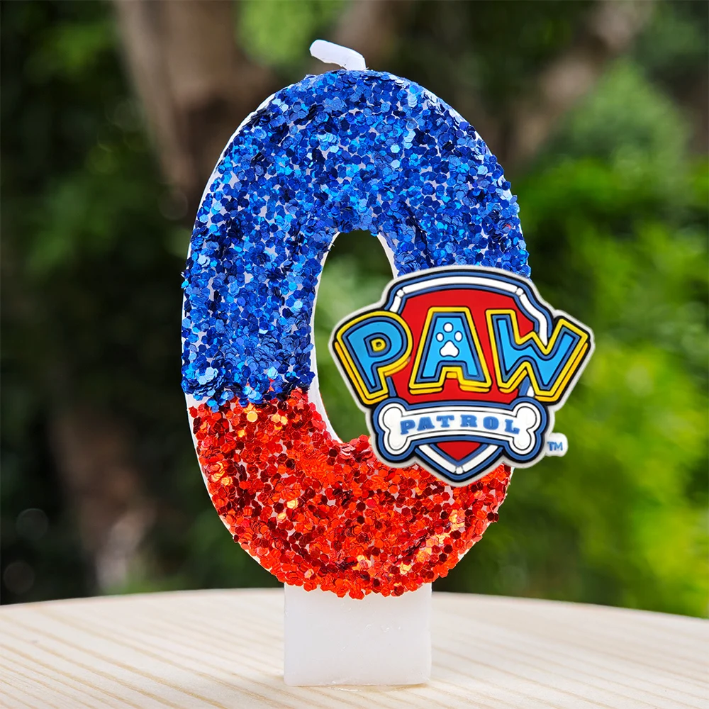 Paw Patrol Kerze 0-9 Zahlenkerze Paw Patrol Cartoon Charakter Party Kuchen Plug-in Geburtstagstorte Dekoration Babyparty Geschenk