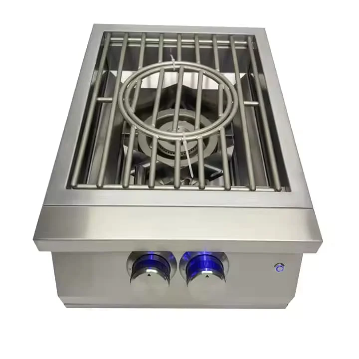 High Quality Portable Outdoor Durable for Camping Kitchen BBQ  Grill Drop in Single Side Burner Garden Use