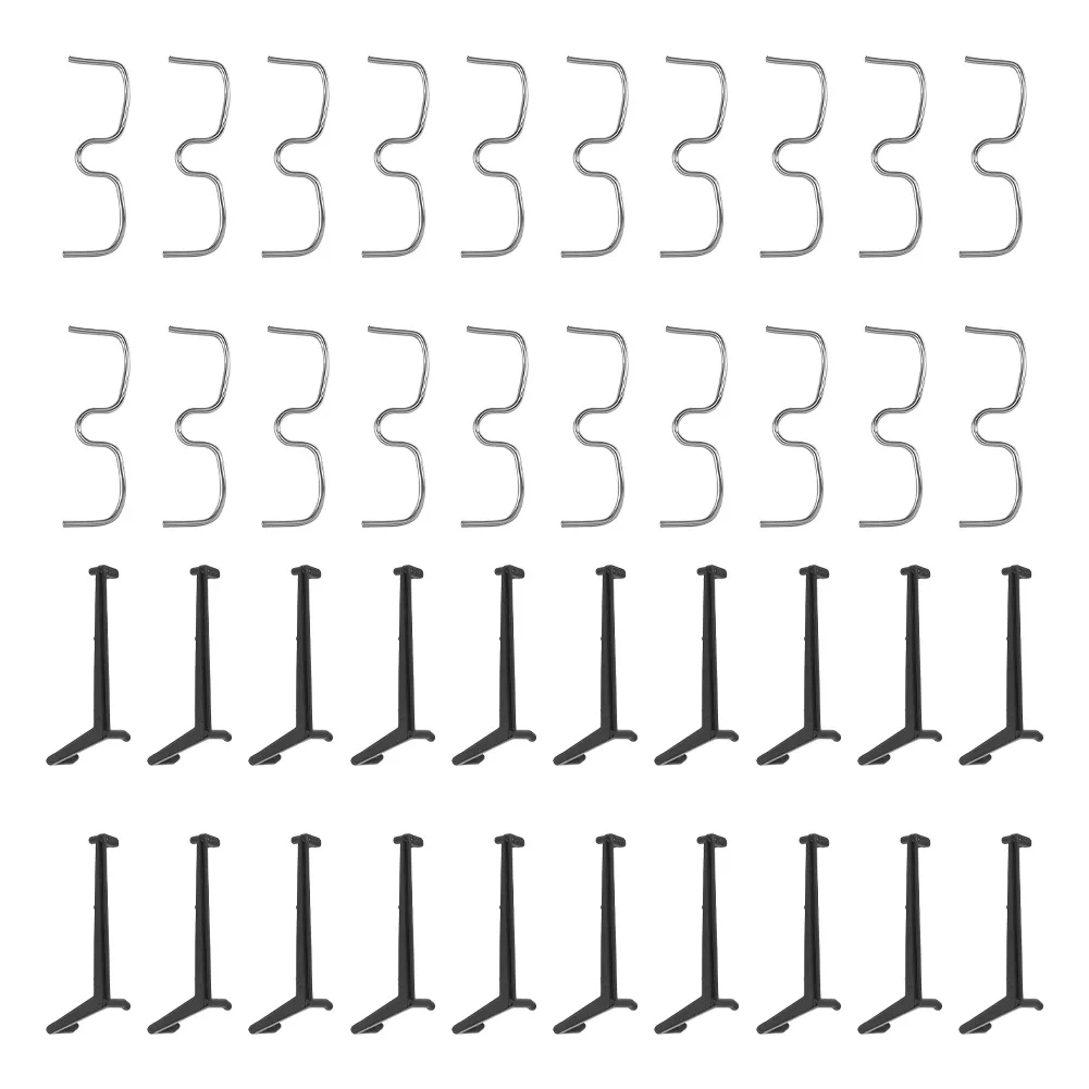 40 pcs Fruit Tree Branch Spreader Kit 20 Black Branch Pressers 20 M Type Pullers 12.5 cm 10 cm for Orchard Pruning Training