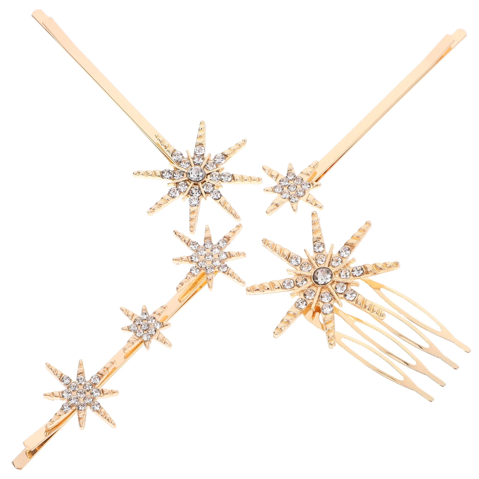 

4 Pcs Rhinestone Hair Clip Elegant Decorative Clips Delicate Hairpins Girls Accessories for Bead
