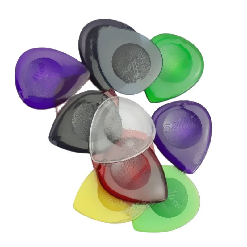 30 Pcs Mix Color Small Water-drop Transparent Durable Clear Guitar Bass Picks Plectra Plectrums 1.0mm 2.0mm 3.0mm Guitar Parts