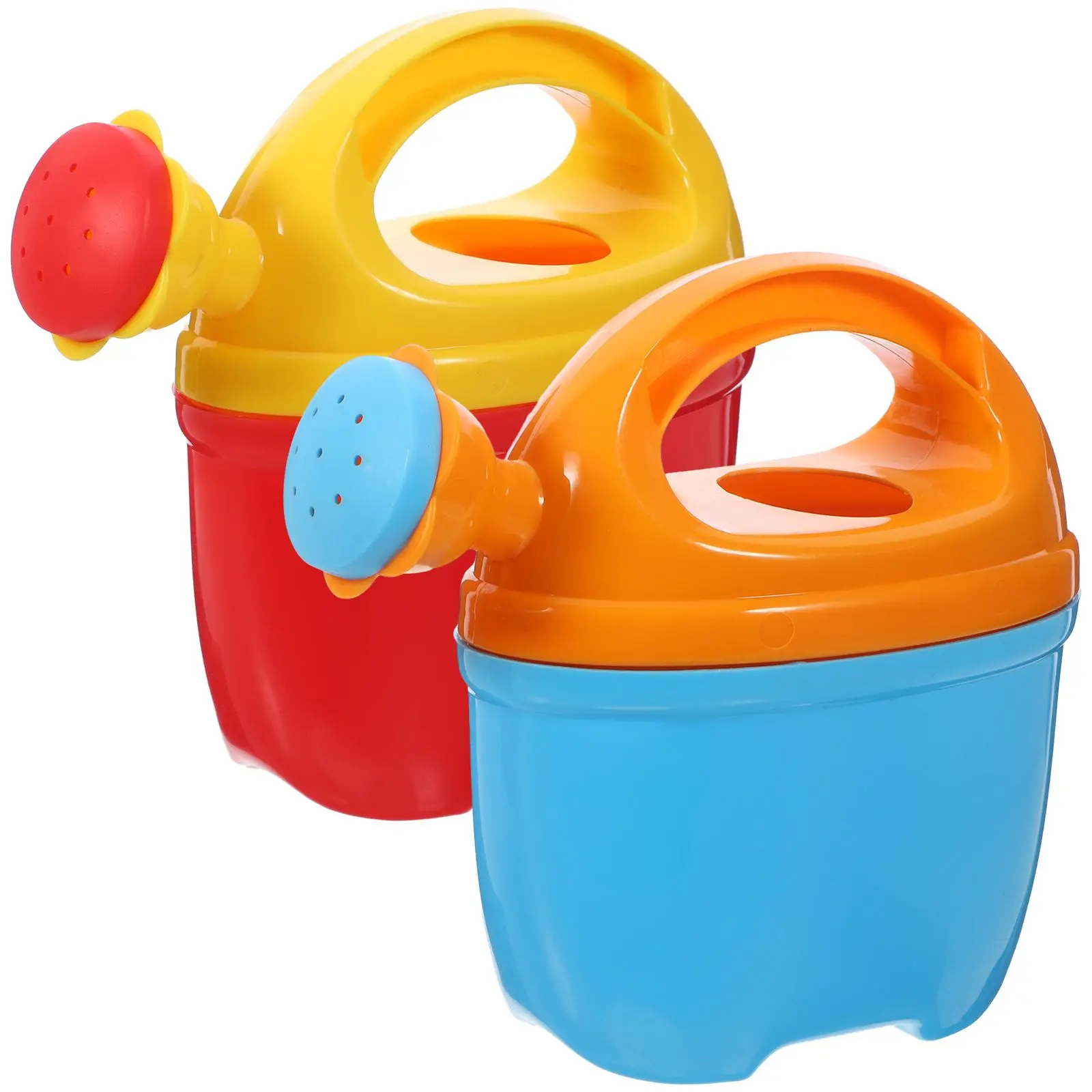 

2 Pcs Watering Bottle Toy Shower Toys Plastic Cans Kids Small Garden Mini Pot Baby