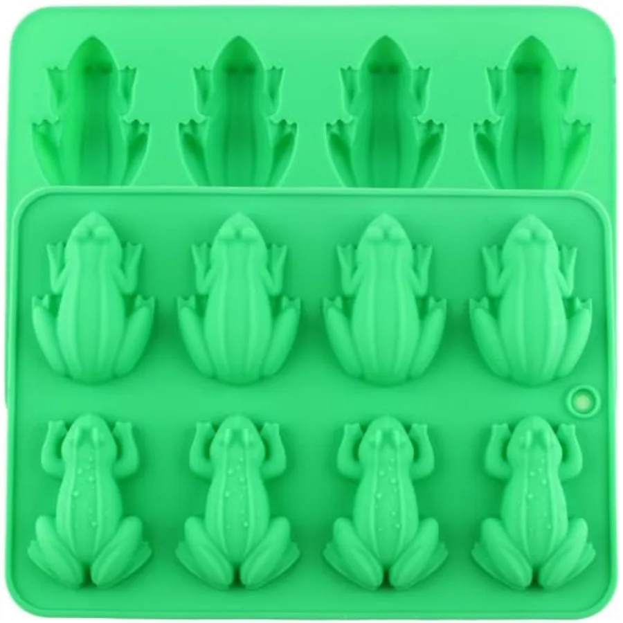 Passover Frog Candy Mold Rana Silicona Chocolate Moldes Juego De 2